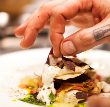 piatto chef foglia